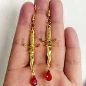 "Sekharith" Dagger Earrings width=100 