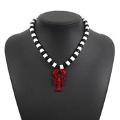 "Eustacia" Lobster Bead Necklace width=100 