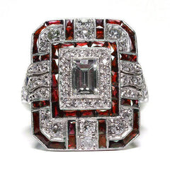 "Silviera" Square Ring
