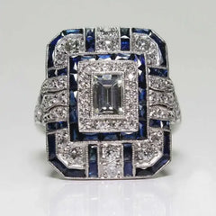 "Silviera" Square Ring