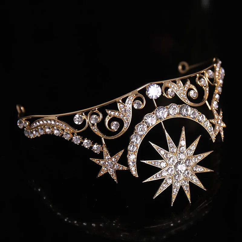 "Minette" Gold Silver Tiara