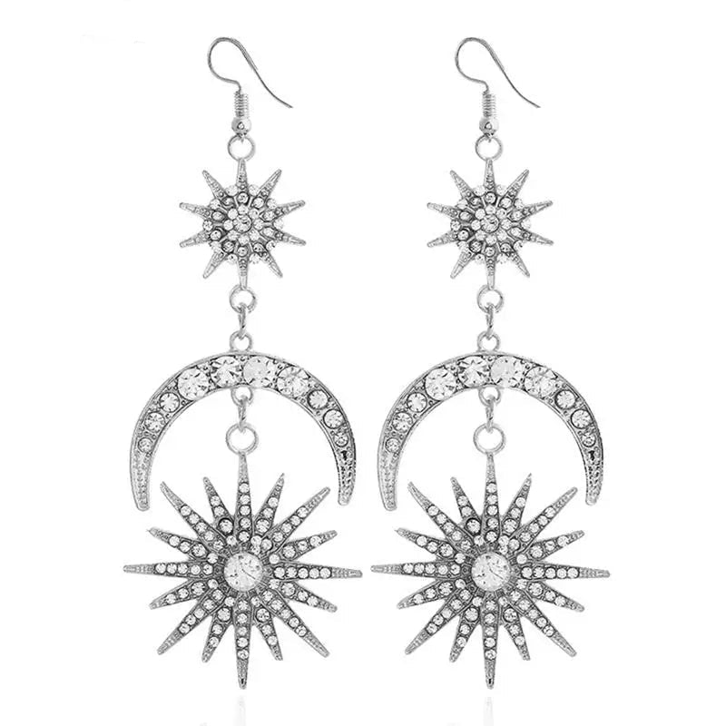 "Saphira" Rhinestone Drop Earrings