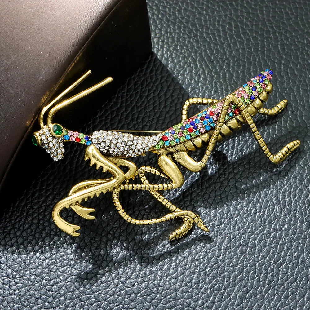 "Osirette" Mantis Brooch