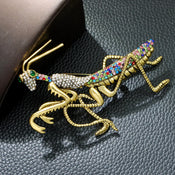 "Osirette" Mantis Brooch width=100 