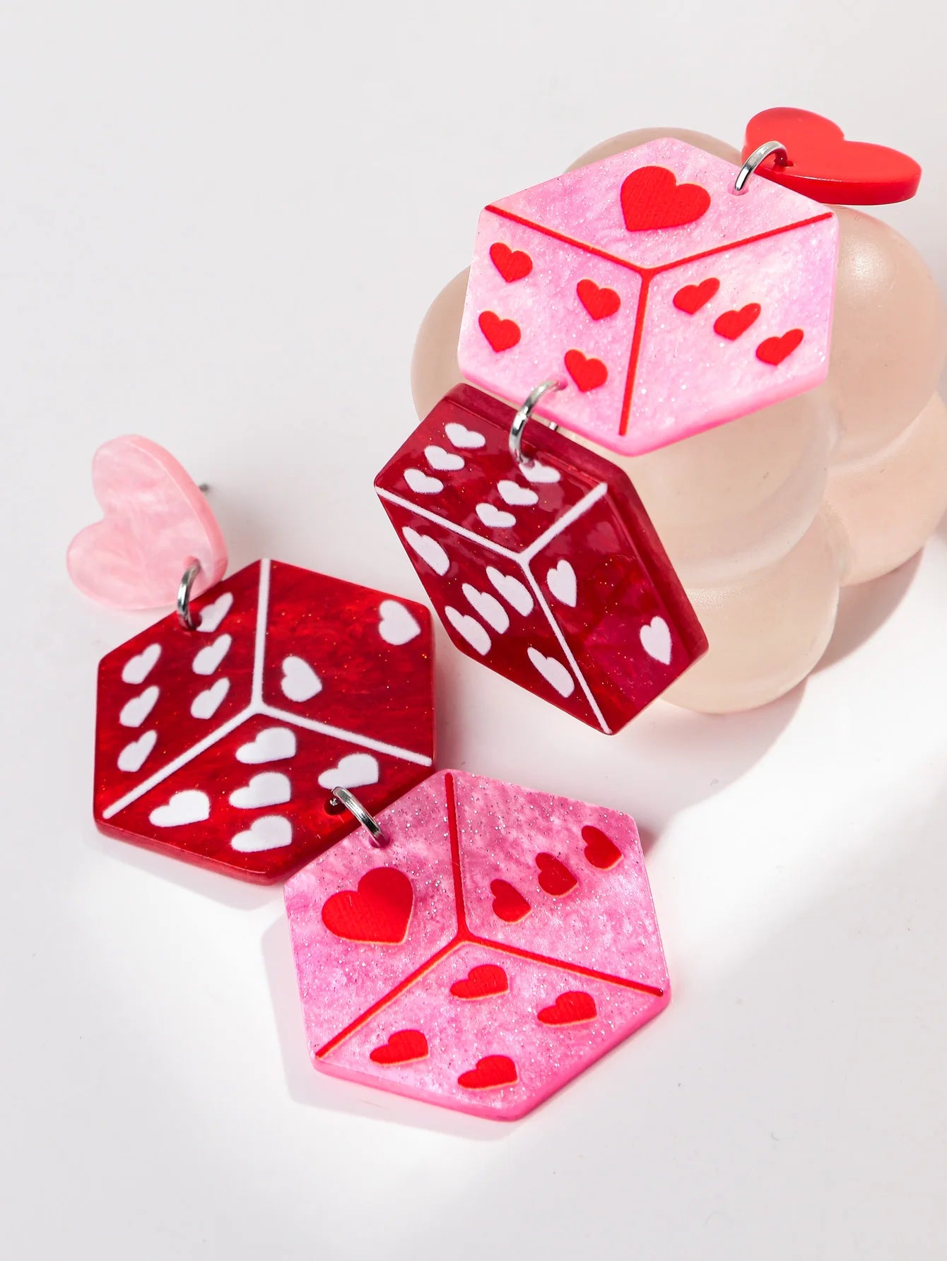 "Tlaloria" Heart Drop Earrings