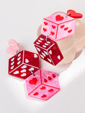 "Tlaloria" Heart Drop Earrings width=100 