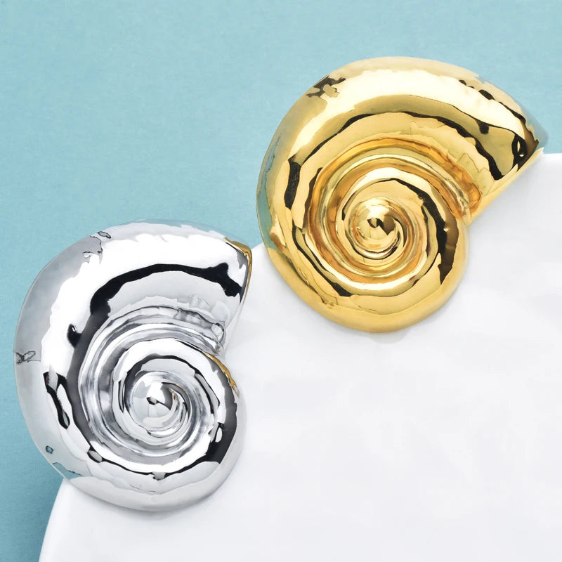 "Helivessa" Stainless Steel Brooch