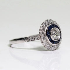 "Floriana" Rhinestone Flower Ring