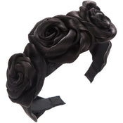 "Rosabella" Rose Veil Headband width=100 