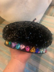 "Sequina" Sequin Party Beret width=100 