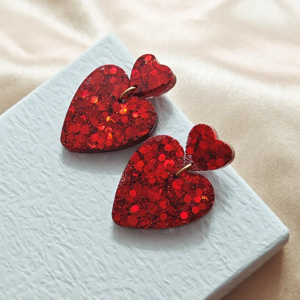 "Clariette" Heart Earrings