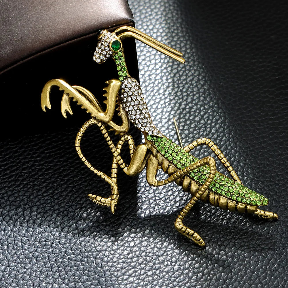 "Osirette" Mantis Brooch