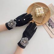 "Gemmaris" Pearl Winter Gloves width=100 