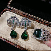 "Curvana" Deco Earrings width=100 