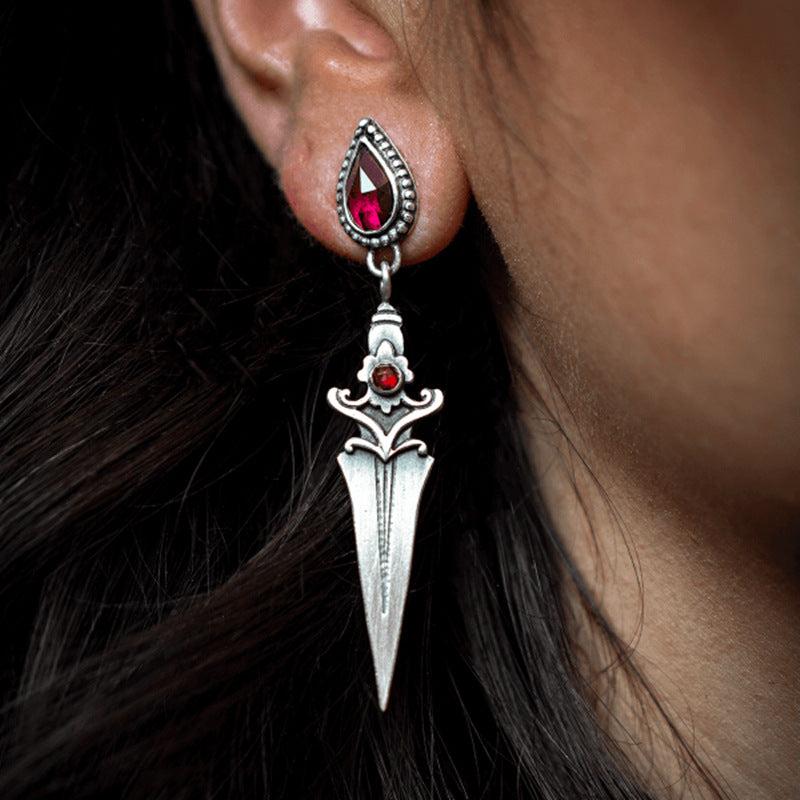 "Ophelissa" Gothic Dagger Earrings