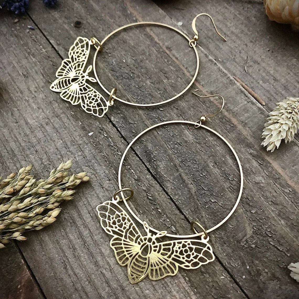 "Luminisse" Moth Earrings Collection