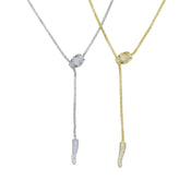 "Leontios" Leopard Lariat Necklace width=100 