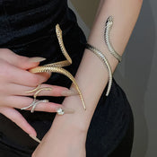 "Ethelaira" Snake Bracelet Ring Set width=100 