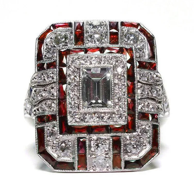 "Silviera" Square Ring
