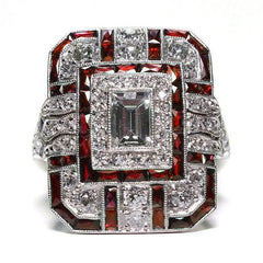 "Silviera" Square Ring