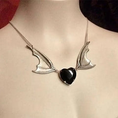 "Hexoria" Cross Bat Choker