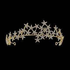 "Luminis" Rhinestone Star Tiara
