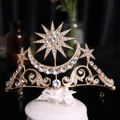 "Minette" Gold Silver Tiara width=100 