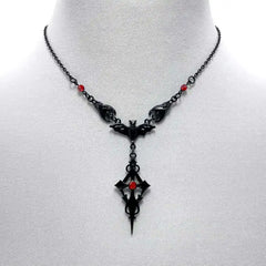 "Hexoria" Cross Bat Choker