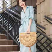 "Bambelina" Bamboo Beach Bag width=100 