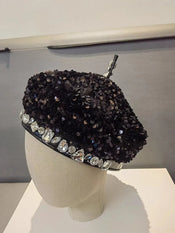 "Sequina" Sequin Party Beret width=100 