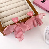 "Roselle" Pink Flower Drops width=100 