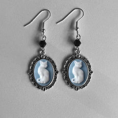 "Vesperine" Vampire Cameo Earrings
