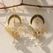 "Luminisse" Moth Earrings Collection width=100 