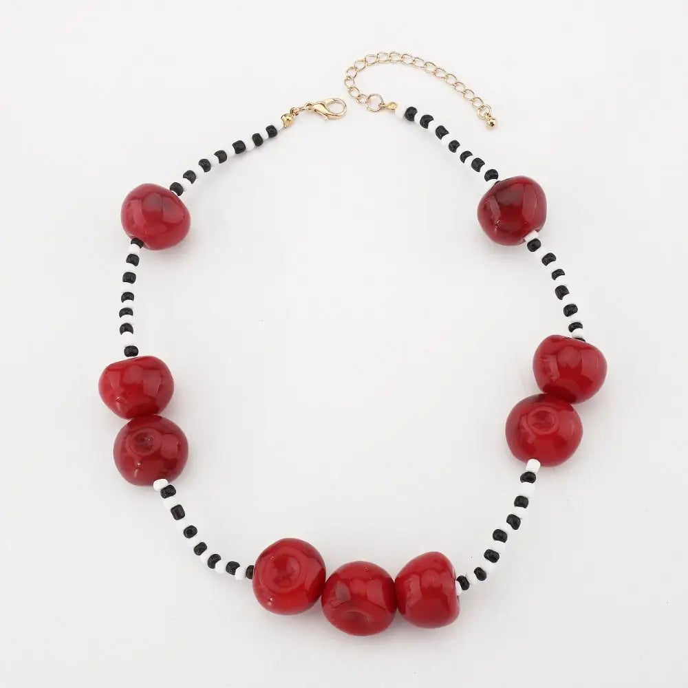 "Andryelle" Cherry Pendant Necklace