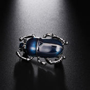 "Scaravella" Beetle Enamel Brooch width=100 