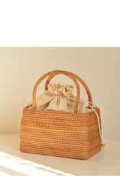 "Rattania" Rattan Picnic Clutch width=100 