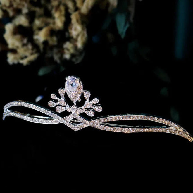 "Emmeline" Water Drop Crown Headband