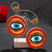 "Khensetra" Eye Heart Drop Earrings width=100 