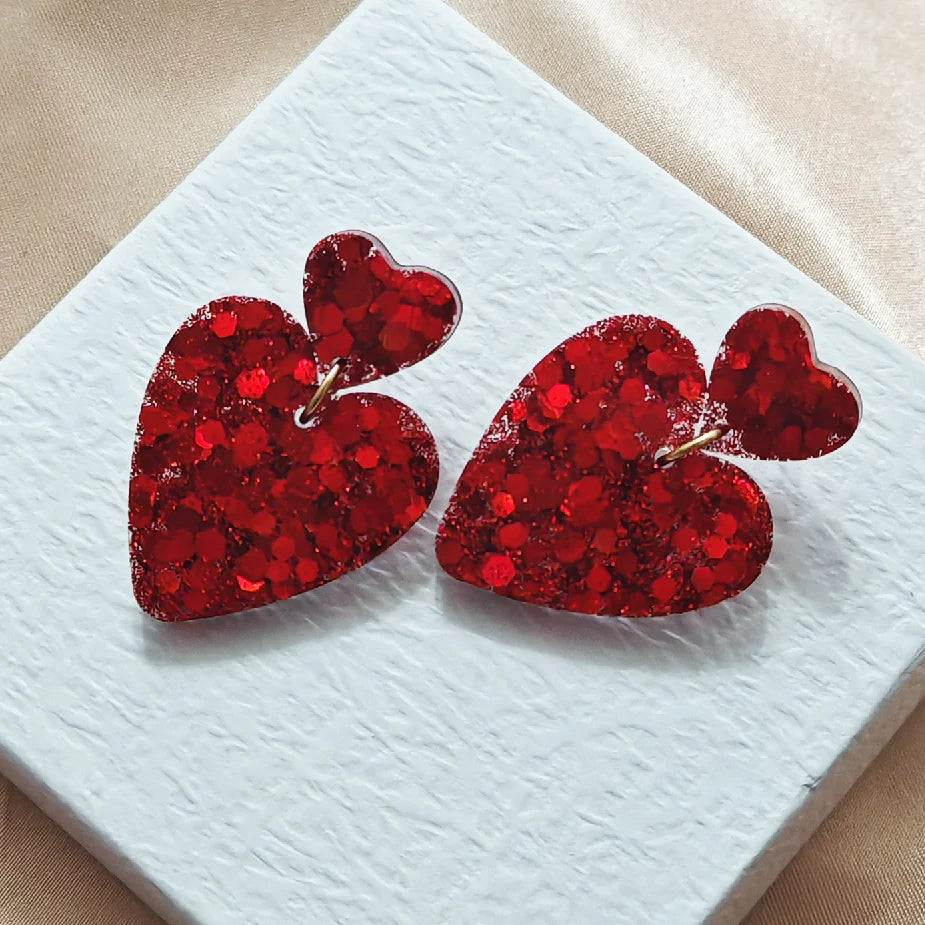 "Clariette" Heart Earrings