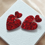 "Clariette" Heart Earrings width=100 