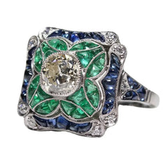 "Corvessa" Art Deco Ring