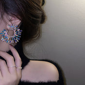 "Mornessa" Rhinestone Stud Earrings width=100 