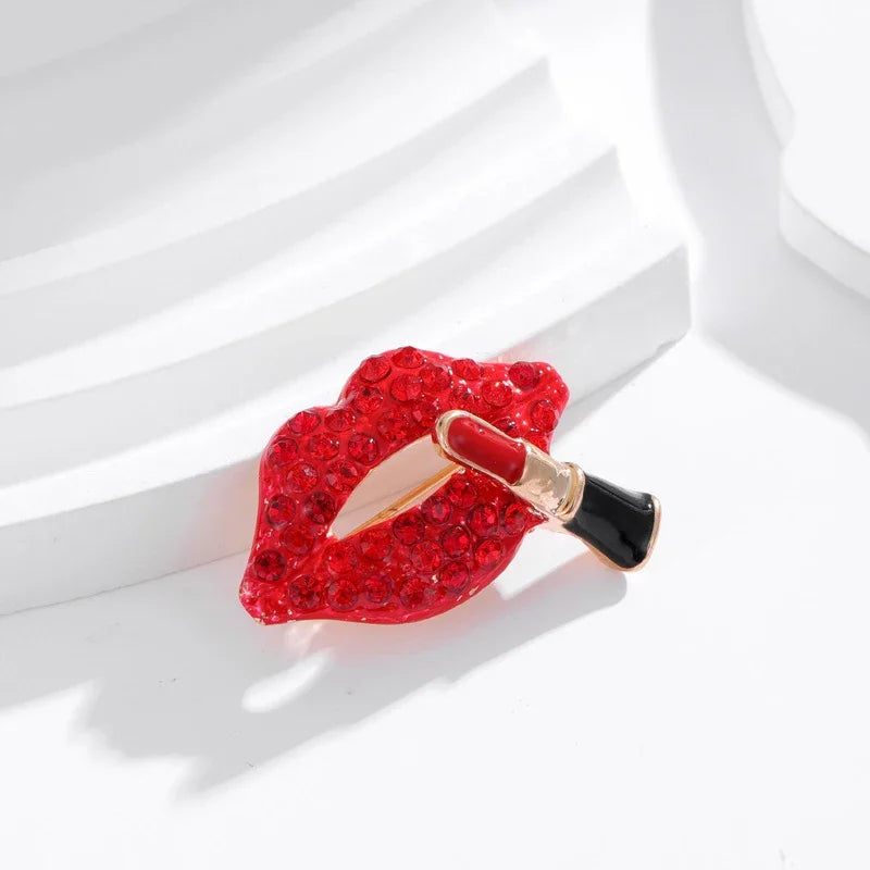 "Aurielle" Lipstick Brooch
