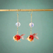 "Sekharis" Fish Dangle Earrings width=100 