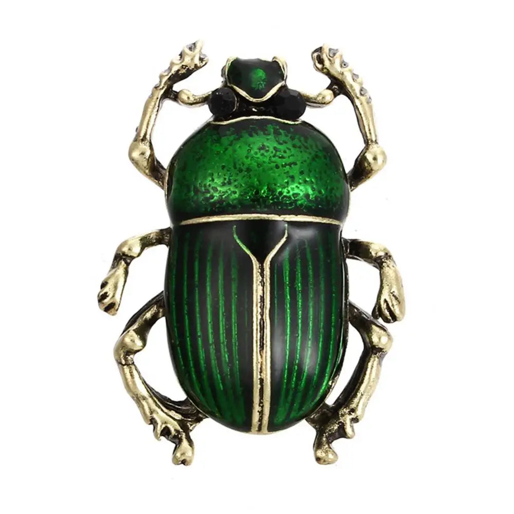 "Scaravella" Beetle Enamel Brooch