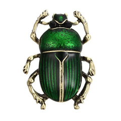 "Scaravella" Beetle Enamel Brooch