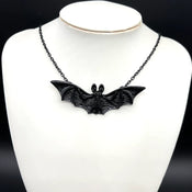 "Umbriel" Beaded Bat Necklace width=100 