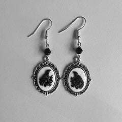 "Vesperine" Vampire Cameo Earrings