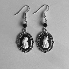 "Vesperine" Vampire Cameo Earrings