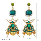 "Philomena" Bee Drop Earrings width=100 